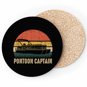 Discover Vintage Pontoon Captain Coasters Pontoon Boat Captain