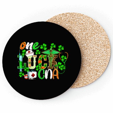 Discover St Patrick'S Day One Lucky Cna Leopard Coasters