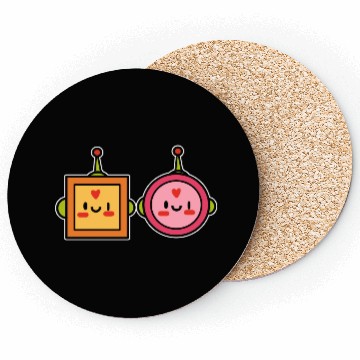 Discover Kawaii Robot Japanese Gift Coasters