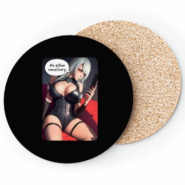 Discover Cyberpunk Waifu Influencer Design 3 Coasters