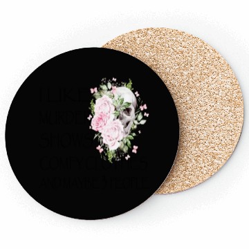 Discover I Like Murder Shows Comfy And Maybe 3 People Coasters