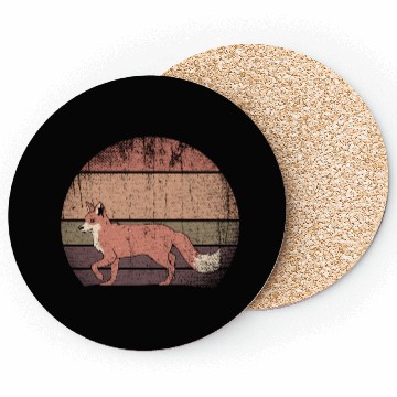 Discover Wildlife Forest Animal Fox Coasters