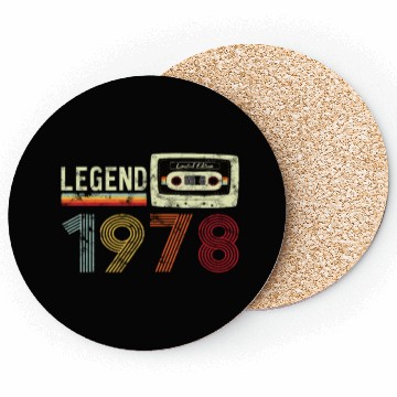 Discover 1978 Geburtstag Vintage Cassette Coasters