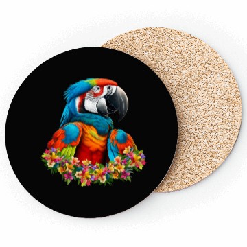 Discover Beautiful Nature - Macaw 01 Coasters