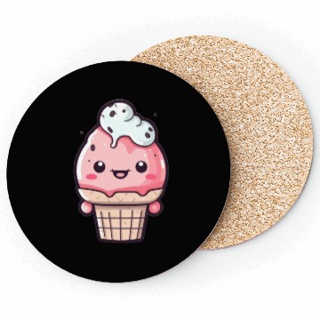 Discover Embrace the Sweetness of our Cute Soft Ice Cream Coasters