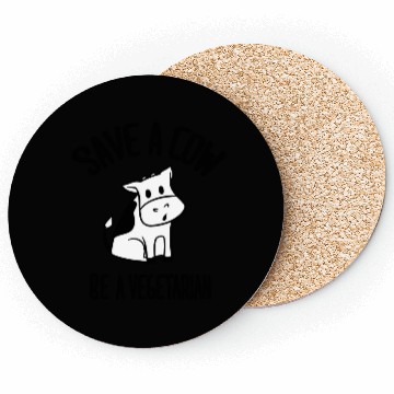 Discover Save A Cow Be A Vegetarian Coasters