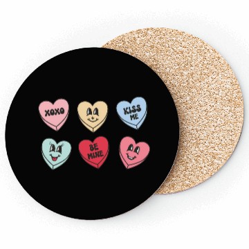 Discover Winter-Convo Hearts Coasters