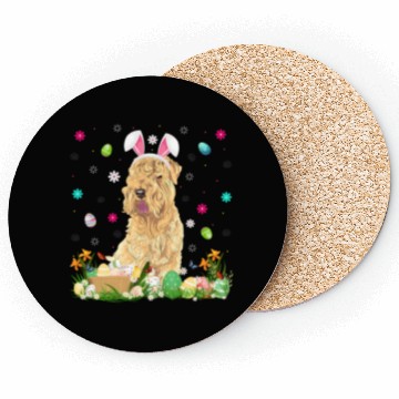 Discover Easter Egg Wheaten Dog Easter Sunday Coasters