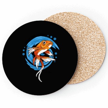 Discover Save The Ocean Orange Fish Blue Waves Environment Coasters