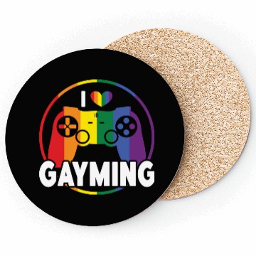 Discover I Love Gayming Gay Pride Lesbian Rainbow Flag Coasters