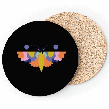 Discover Colorful Happy Butterfly For Nature Lovers Coasters