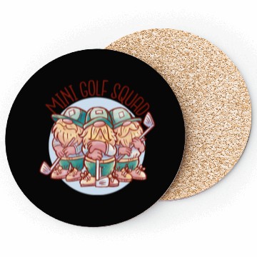 Discover Mini Golf Gnomes Coasters