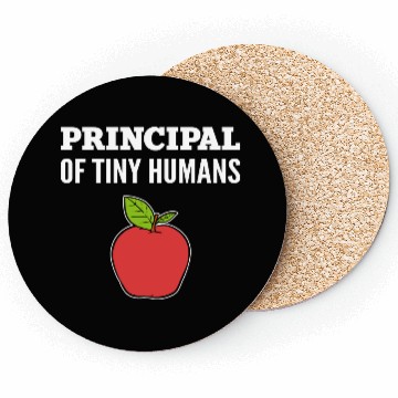 Discover Principal Tiny Humans School Principal Gift Coasters