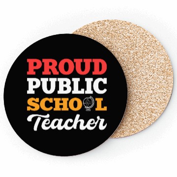 Discover Proud Public Teacher School Teacher Gift Coasters