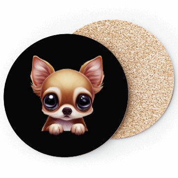Discover Charming Chihuahua Portrait Coasters