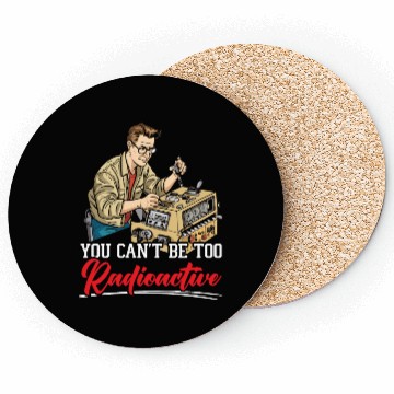Discover Ham Radio Operator Morse Code Radioactivity Coasters