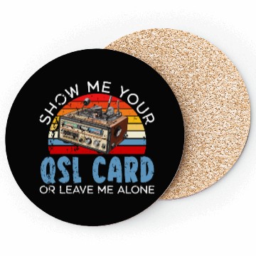 Discover Ham Radio Operator Morse Code Radioactivity Coasters