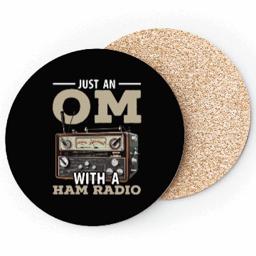 Discover Ham Radio Operator Morse Code Radioactivity Coasters