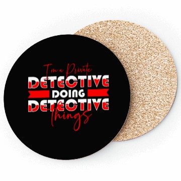 Discover Agent Investigator Crime Coasters