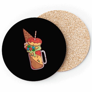 Discover Chocolate Candy Shake Coasters