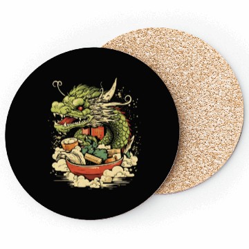Discover Sushi Dragon Japanesse Kawaii Coasters