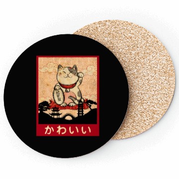 Discover Cat Ramen Bowl Anime Japanese Noodles Kawaii Neko Coasters