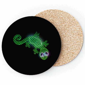 Discover Green lizard Coasters