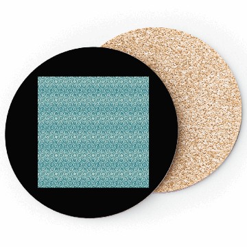 Discover Retro Teal Pattern Coasters