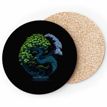 Discover Harmony Unveiled - Yin and Yang Bonsai Coasters