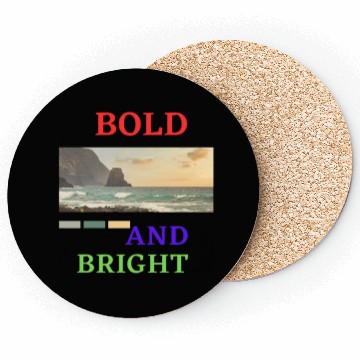 Discover Red Blue Green Bold and Bight Coasters