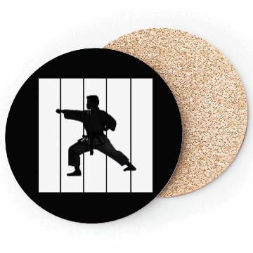 Discover Fighter MMA Karate Taekwondo Jiu Jitsu training Coasters