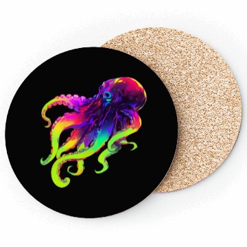 Discover Neon Octopus Coasters