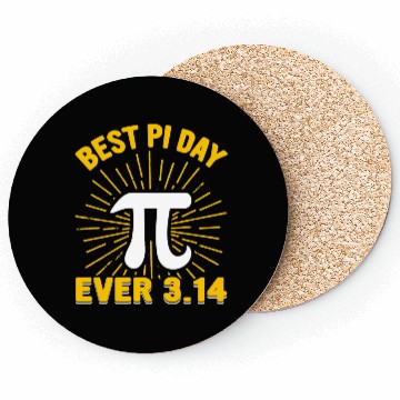 Discover Funny Math Best Pi Day Ever 3 14 Coasters
