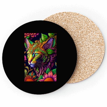 Discover AI cat design Coasters