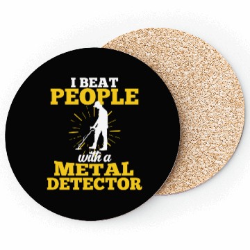 Discover Treasure Hunting Metal Detector Geocaching Coasters