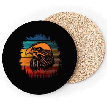 Discover Falconry Bird Falcon Hunting Falconer Coasters