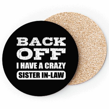 Discover Crazy Sister in Law Joker or Funny Person Gift Coasters