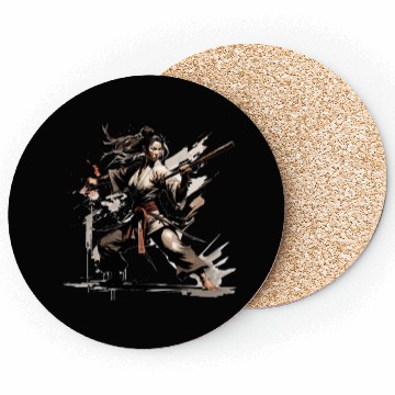 Discover Karate girl Coasters
