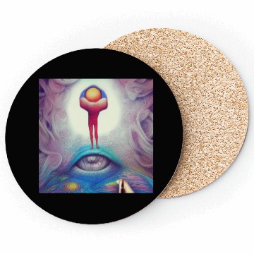 Discover Psychedelic imagination Who am I, where am I? Coasters