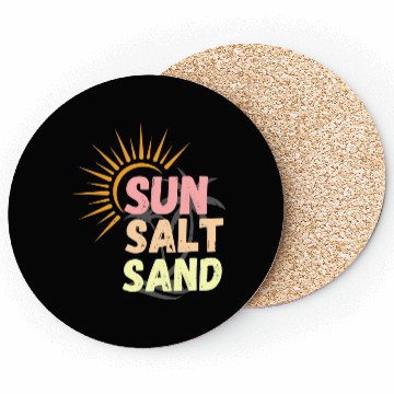 Discover sun, salt, sand, sunset sunshine for beach lovers Coasters