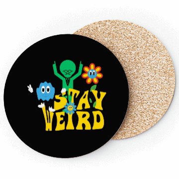 Discover Stay Weird Coasters