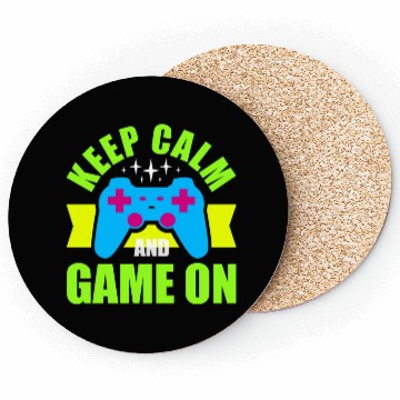 Discover Keep Calm and Game On nostalgia Coasters