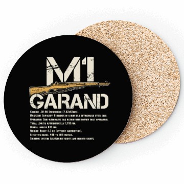 Discover WW2 M1 Garand Weapon Specs Coasters