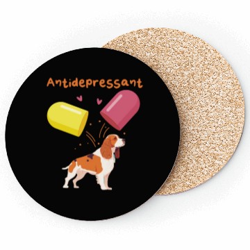 Discover Antidepressant, Cavalier King Charles Spaniel Coasters
