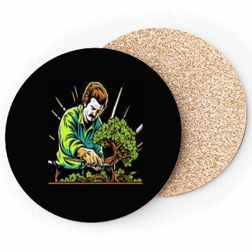 Discover Bonsai Japanese Tree Gardening Gardener Pruning Coasters