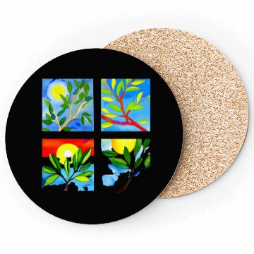 Discover Laughing Olive Branch - Sustainable Harmony Coasters