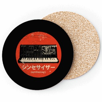 Discover Vintage Japanese Synthesizer Analog Retro design Coasters