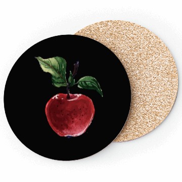 Discover Red Fresh Apple Coasters