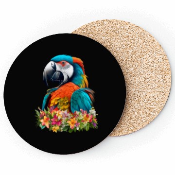 Discover Beautiful Nature - Macaw 03 Coasters