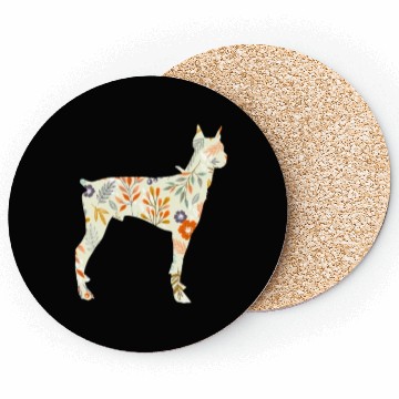 Discover Doberman Flower Coasters
